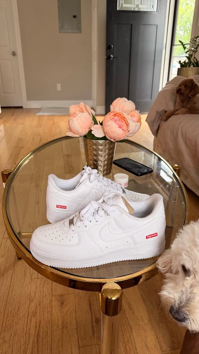 Nike Air Force 1 Supreme White | eBay
