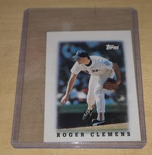 1988 Topps Mini Major League Leaders Roger Clemens #2 Boston Red Sox
