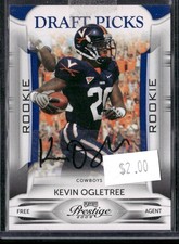 2009 Playoff Prestige #163 Kevin Ogletree Draft Picks Autographs #/499