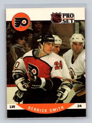 1990-91 Pro Set #503 Derrick Smith RC Philadelphia Flyers