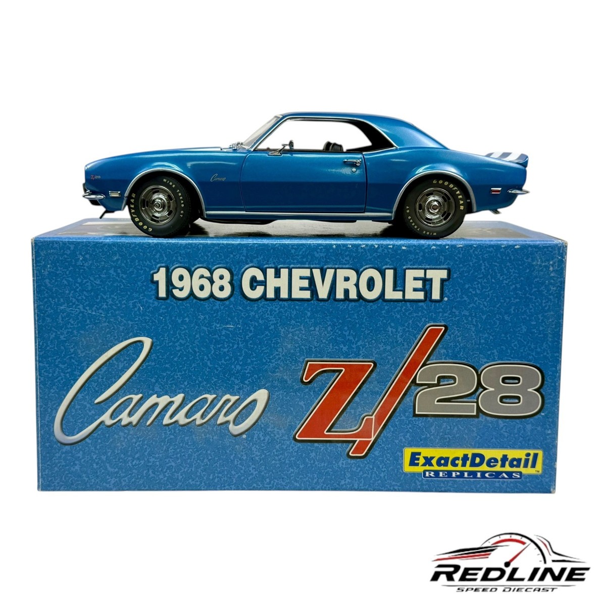 🔥🔥🔥Exact Detail 1968 Chevrolet Camaro Z/28 Blue 1:18 C3