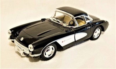 Kinsmart - 1:34 Scale Model 1957 Chevrolet Corvette Black (BBKT5316DBK)