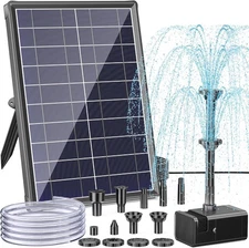 Antfraer Solar Fountain for Bird Bath, 8W Water Pump with 