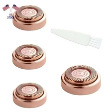 Pain-Free Waterproof Blade Hair Remover Cleaning Replacement Heads With Brush M