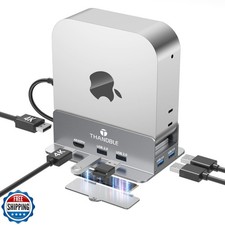 THANDBLE Mac mini M4 Dock and Stand with 4K60Hz HDMI and DisplayPort, M.2 NVM