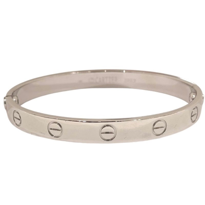 Cartier Love Bracelet in 18K White Gold Size 17 #037