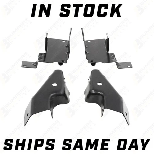 NEW Steel Front Bumper 4-PC Mounting Bracket for 2003-2007 Chevy Silverado 1500