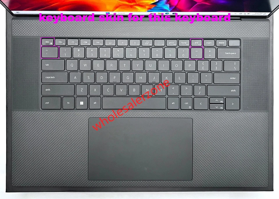 New US Keyboard Skin Cover for Dell Precision 5550 5560 5570 5750 5760 5770 P91F - Image 4 of 4