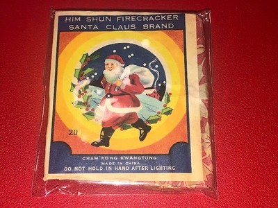 SANTA CLAUS Firecracker Label