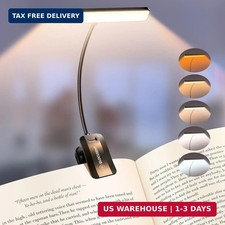 26 LED Book Light, 1200 mAh 90 Hrs Lasting Rechargeable Reading Light, 5 Amber C
