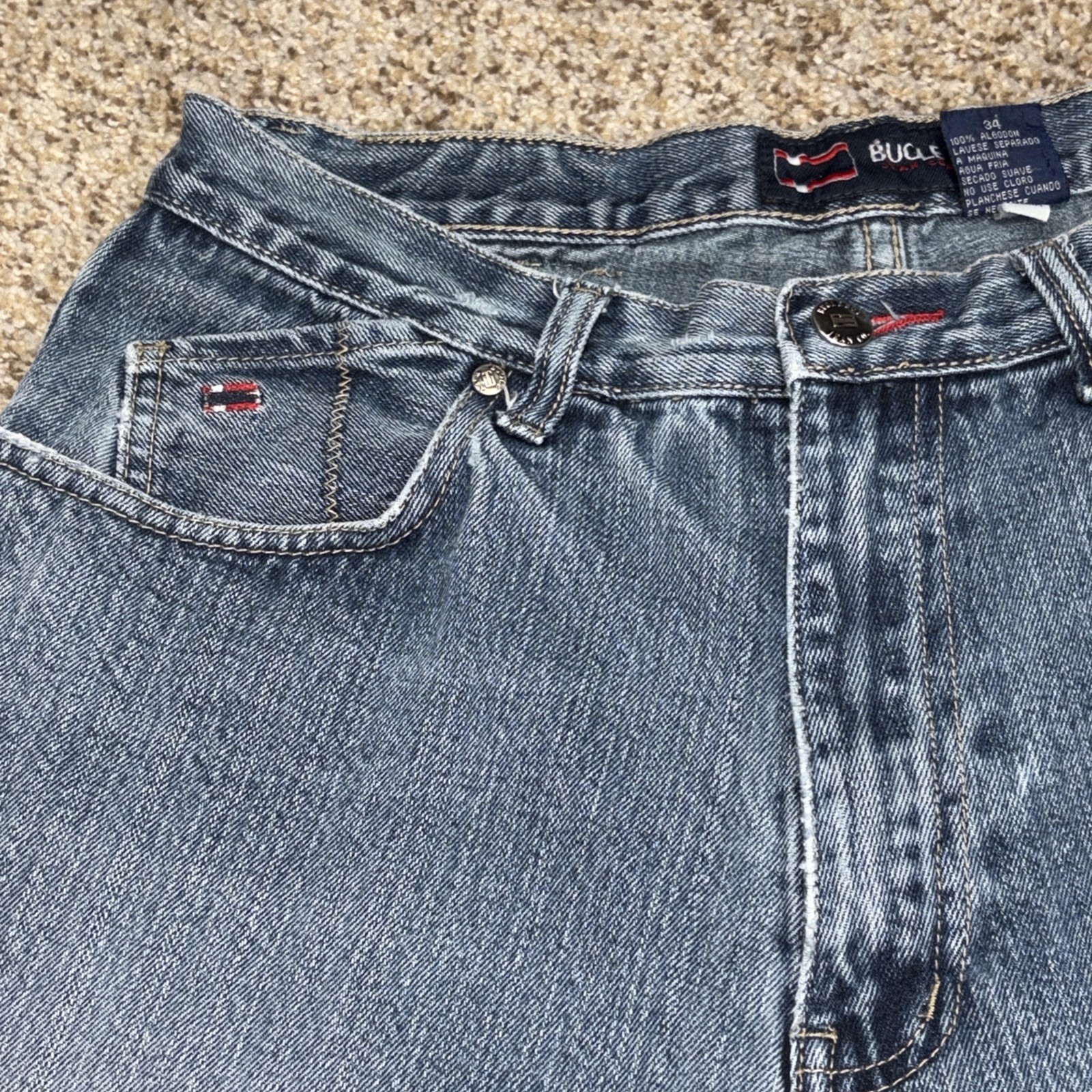 Bugle Boy Jeans Detailed Pockets Denim Vintage Size 34 Fits 30 X 30.5 - View 3