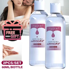 2x Smooth Slick Sex Lube Women Men-Moisturizer SAFE Water-Based Toy Lubricant