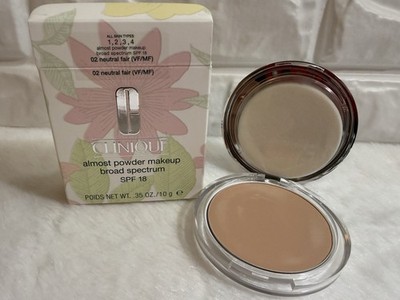 Clinique Almost Powder Makeup Broad Spectrum SPF 18 02 Neutral Fair(VF/MF) .35oz