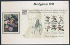 XE66534 Belgium 1990 redoute flowers nature FDC used