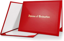 Imprinted Diploma Cover for Certificate 8.5''x 11'' Maroon,1-Pack