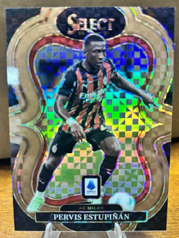 Panini 2025-26 Select Serie A Pervis Estupinan AC Milan #148 Mezz Checkers /99