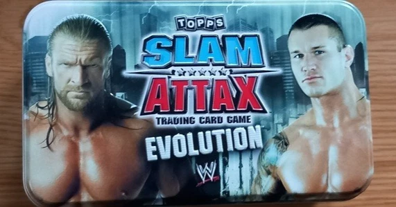 WWE SLAM ATTAX EVOLUTION EMPTY COLLECTORS TIN...CHOOSE BY TOPPS - Image 4 of 4