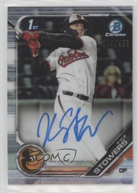2019 Bowman Draft Chrome Pick Refractor 119/499 Kyle Stowers #CDA-KS Auto 0hk3