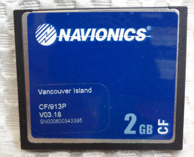 Navionics Vancouver Island 913P CF Compact Flash Chart Chip CF/913P