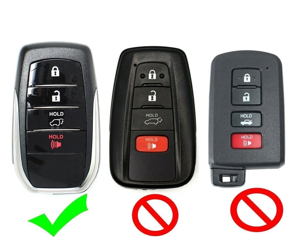 Fit TOYOTA Crown Grand Highlander Sequoia Venza Tundra Silicone Key Fob Cover - Изображение 3 из 4