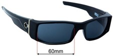 SFx Replacement Sunglass Lenses fits Spy Optic Hielo - 57mm Wide