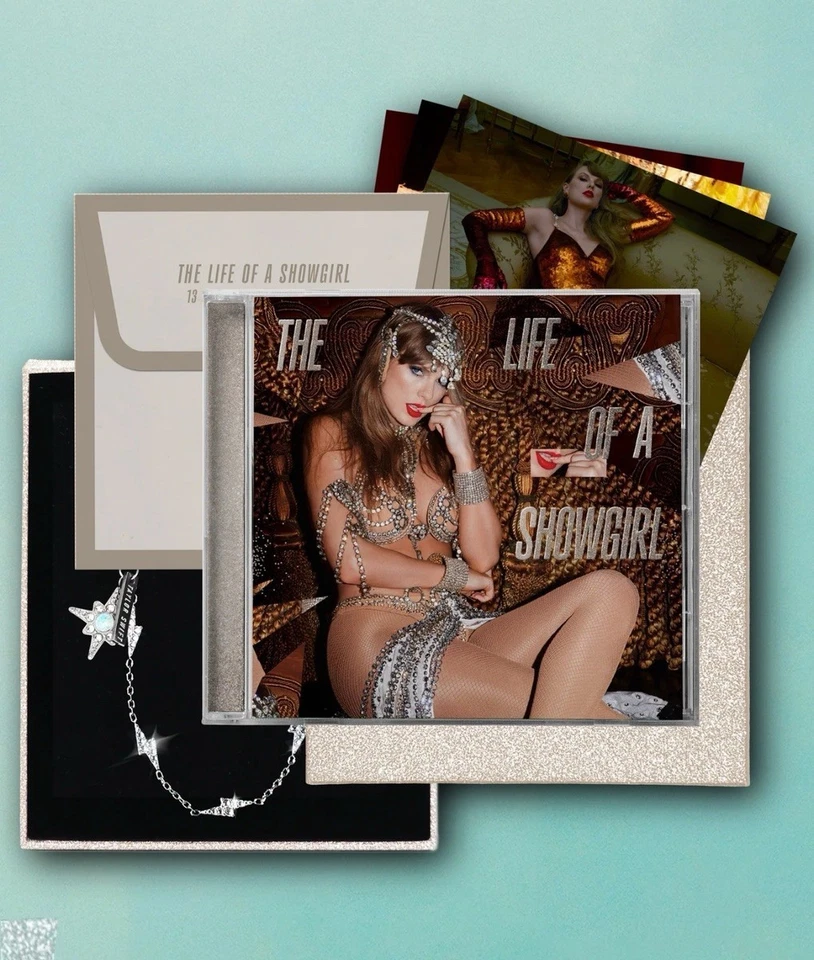 NEW Taylor Swift Life of a Showgirl Deluxe CD It's Beautiful SEALED W/ Bracelet - Image 4 of 4