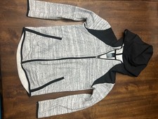 champion size Large boys size 12-14 full zip hoodie gray black