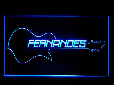 Fernand Guitars Electric Acoustic Music LED Neonlicht Schild für Tonstudio