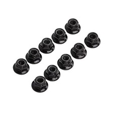 RC Tire Nut, 10 Pcs Iron Lock Tire Nut M5 Flange Locking Lug Nuts for RC