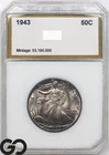 1943 Walking Liberty Half Dollar ** Beautiful Toner, Outstanding Eye-Appeal!