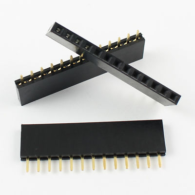 5Pcs 2.54mm Pitch 1x13 Pin 13 Pin Female Single Row Straight Header Strip