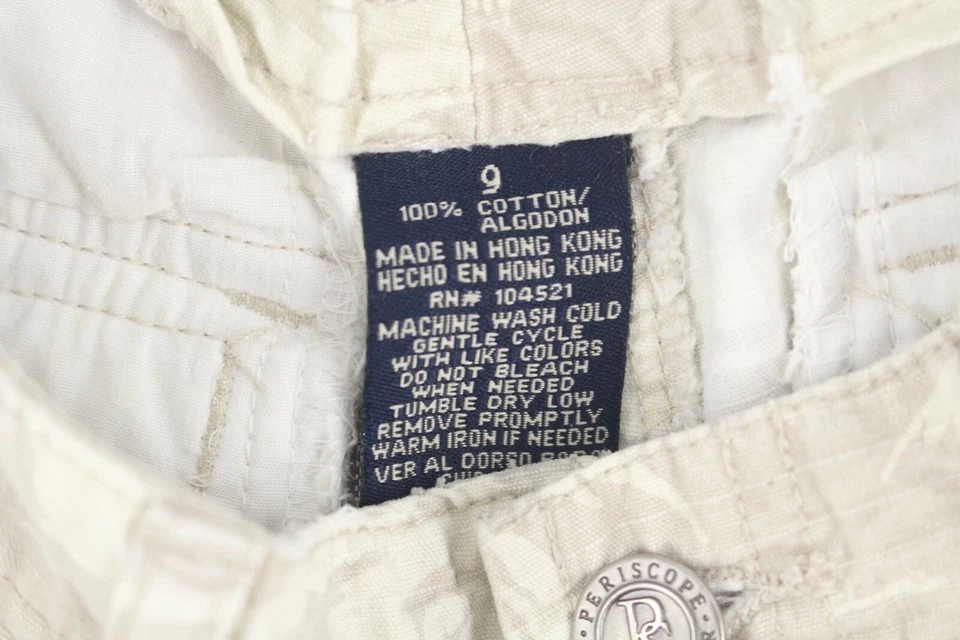 Pantalones De Colección Periscope Ropa Deportiva Capri Patrón Isla Recortada Rip Stop Talla 9 Foto 4 de 4