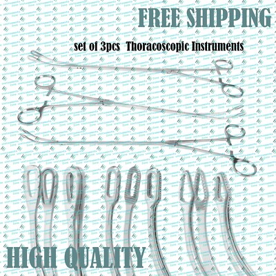 Thoracoscopic Sponge Forceps VATS Cardiovascular Thoracic Surgery Instruments