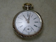 Swiss- .800 Silver- Gold or Gold Filled- Not Running- Pocket Watch