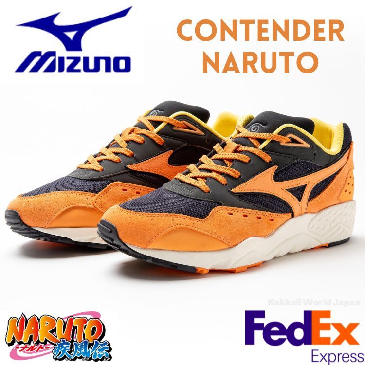 Mizuno Sneakers CONTENDER NARUTO Black x Orange x Gray Mizuno Sneakers CONTENDER NARUTO Black x Orange x Gray