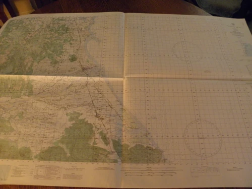 1967 NAUTICAL  COMBAT CHART,SOUTH CHINA SEA,VIETNAM, TUY HOA