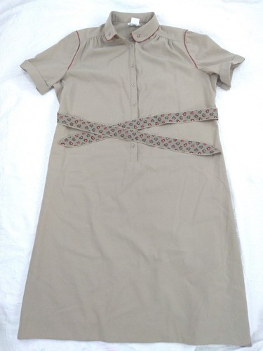 Vintage Leslie Pomer button dress vtg sz 20 Big (16 modern size - Picture 7 of 12