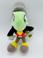 Vintage 1980s Disney Pinocchio Jiminy Cricket 12 inch Stuffed Toy Disneyland