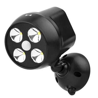 NICREW 600-Lumen Outdoor LED Security Light, Battery Powered