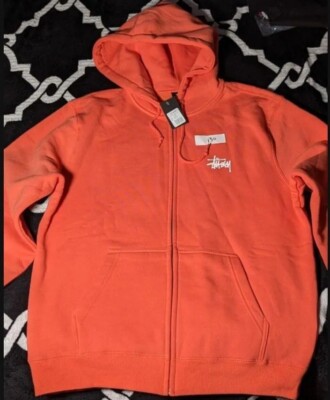 Stussy Basic Hooded Zip-rust Size M | eBay