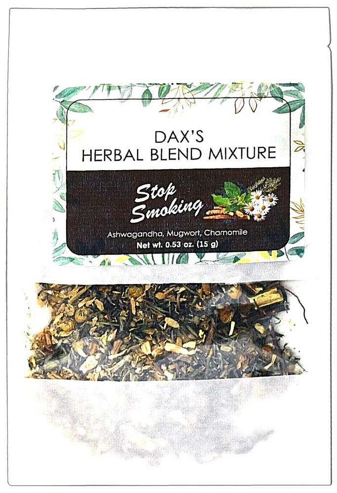 HERBAL BLEND STOP SMOKING ASHWAGANDHA, MUGWORT & CHAMOMILE  1/2 OZ.