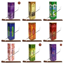 Hem Incense Stick Holder Bundle with TRUMIRI 8g Incense Sticks - Pack of 24.