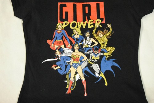 GIRL POWER DC COMICS EXHIBITION CHILD KIDS T SHIRT NEW OFFICIAL SUPERGIRL - Imagen 2 de 5