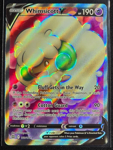 Whimsicott V 160/172 (Full Art) Brilliant Stars Near Mint