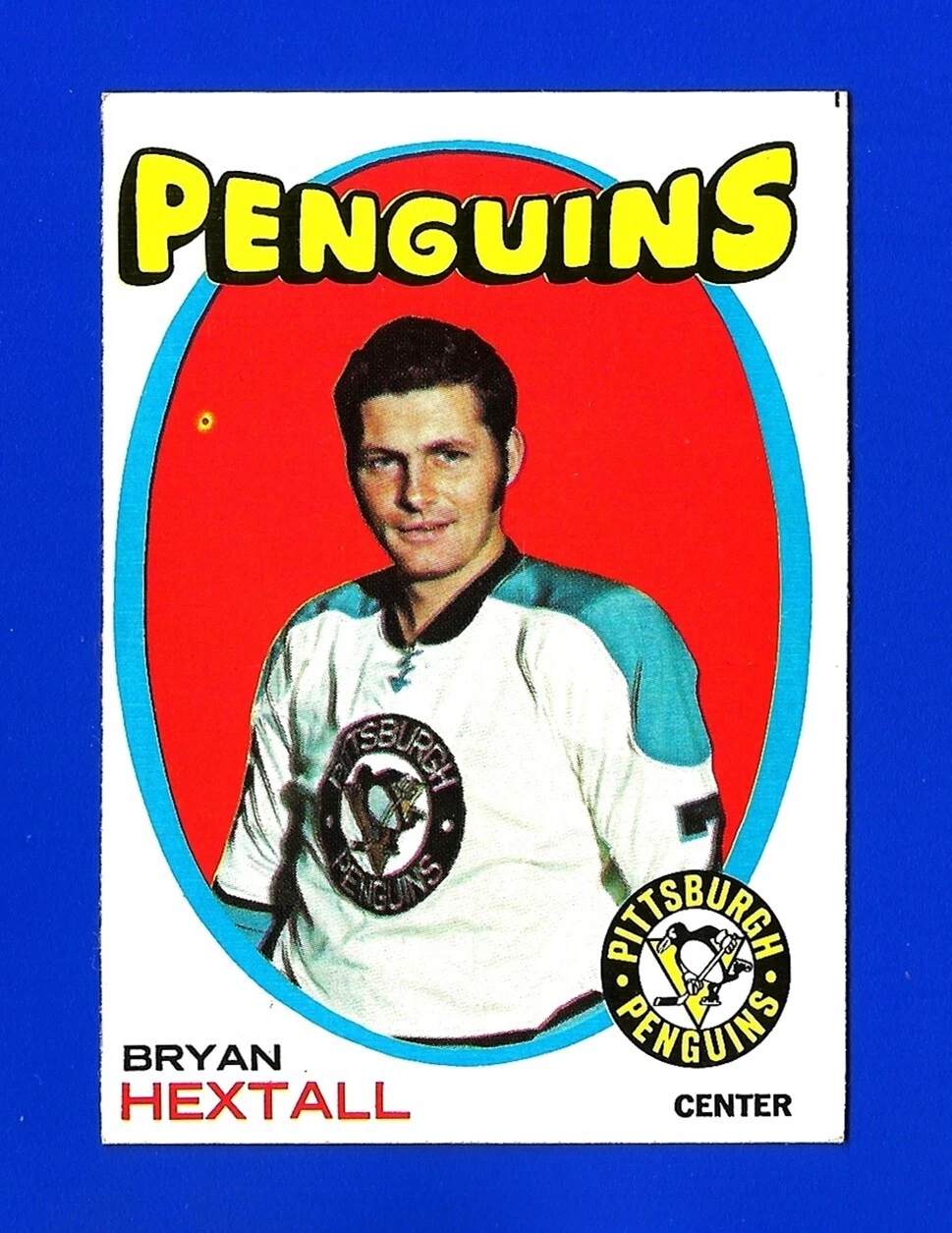 1971-72 Topps HOCKEY #16 BRYAN HEXTALL NRMINT PITTSBURGH PENGUINS (SB3)