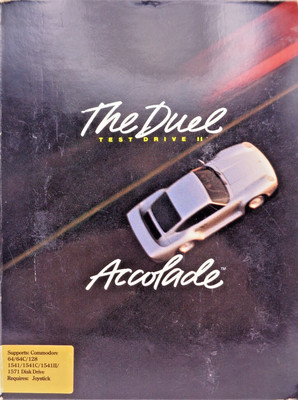 COMMODORE 64/128 -- THE DUEL TEST DRIVE II (ACCOLADE - DISK) #U.S. RELEASE
