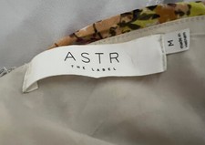 ASTS The Label/ Floral Ruched Bodycon  Flutter Sleeve Dress Size M