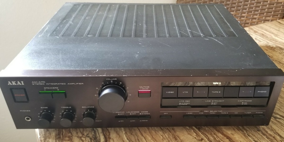 AKAI AMP AM-A70 Vintage AKAI AM-A70 Stereo Integrated Amplifier RARE . | eBay