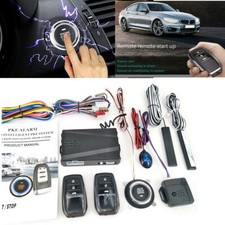 PKE Keyless Entry Car Push Start Button RFID Engine Starter Car Alarm Start Stop