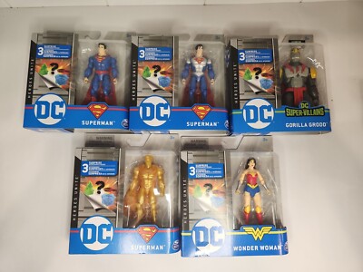 SPIN MASTER DC HEROES UNITE Figure Lot 5 Total 